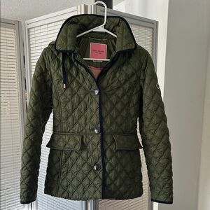 Kate Spade Olive Quilted Puffer Jacket